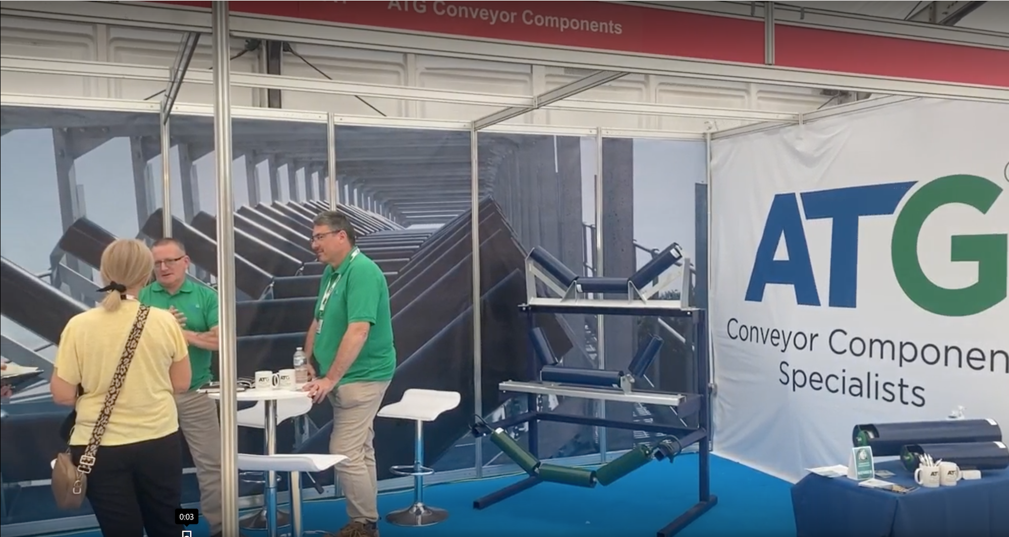 8 ATG Conveyor Components Stand